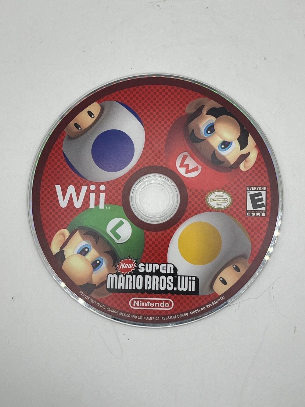 Super Mario Bros. Wii Nintendo Wii Video Game Disc Only Mario Luigi No Case